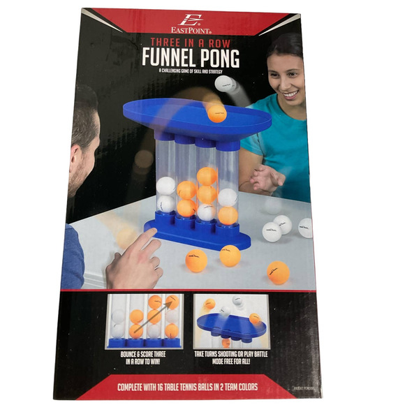Funnel Pong Game Three in a Row  Brand New in Package - Picture 1 of 4